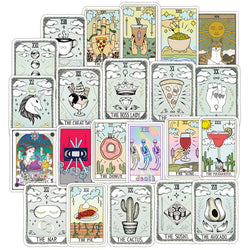 50 pegatinas de adivinación del tarot