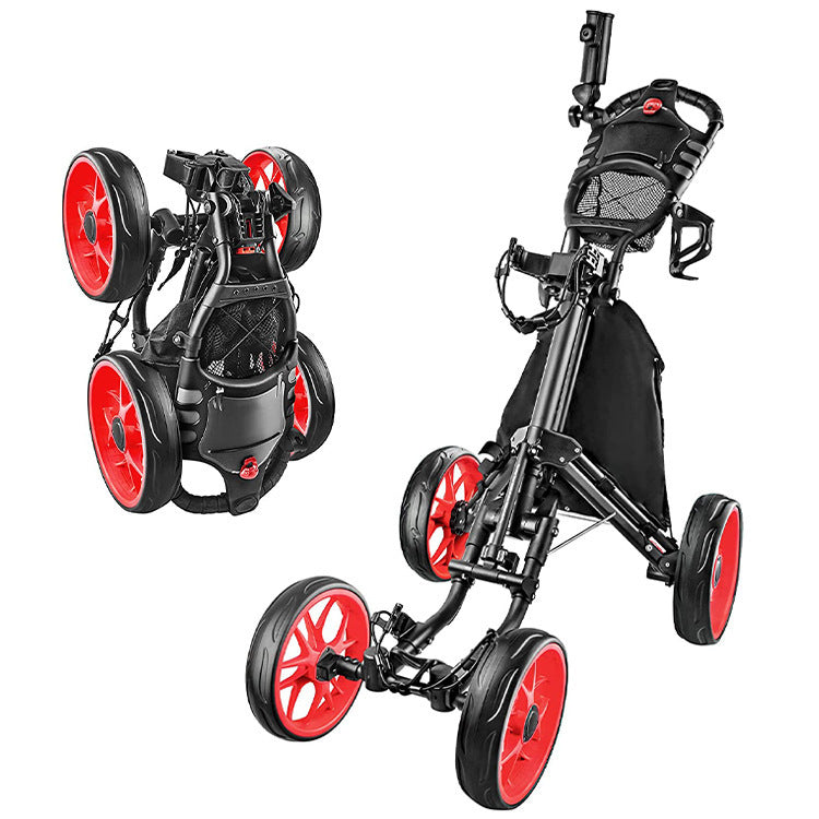 Suministros de golf plegables para carrito de golf de 4 ruedas