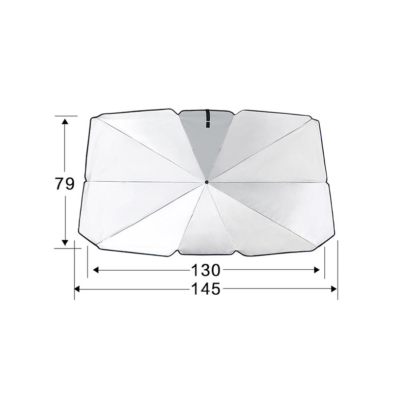 Parasol para coche, tipo paraguas, sombreado, refrigeración, parabrisas, vehículo