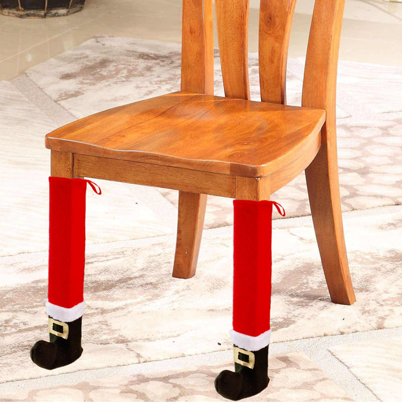 Christmas table foot cover Christmas chair foot cover