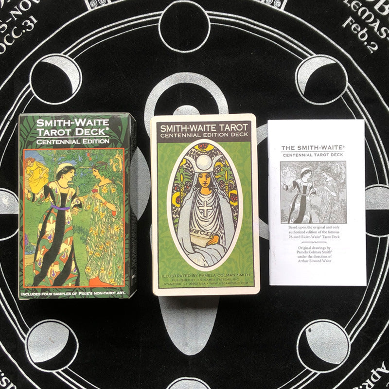 Carta del Tarot con instrucciones en papel