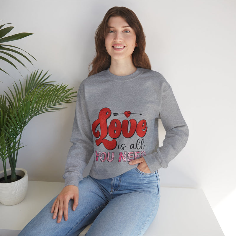 Love Is All You Need - Unisex Heavy Blend™ Crewneck Sweatshirt