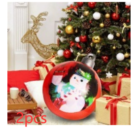 Bola de adorno de Navidad para exteriores, bola decorada inflable de Pvc de 60CM, bolas grandes gigantes de PVC, decoraciones para árboles de Navidad, pelota de juguete