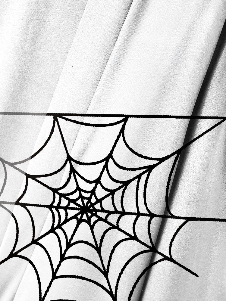 Spider Web Element - Cárdigan de manga tres cuartos para hombre