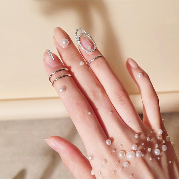 Trendy Personality Cold Nail Ring Line Feeling