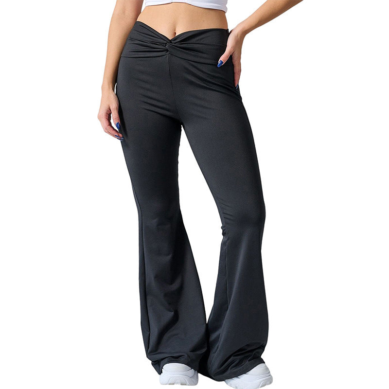 Abdominal-shaping Slimming Bell-bottom Pants Clothing Fashion Sports High Waist