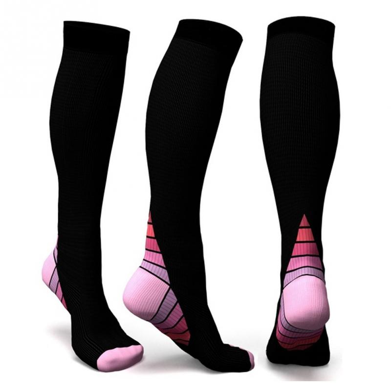 Unisex Men Professional Compression Socks Breathable Travel Activities Fit for Nurses Shin Splints Flight Travel Sports Sock