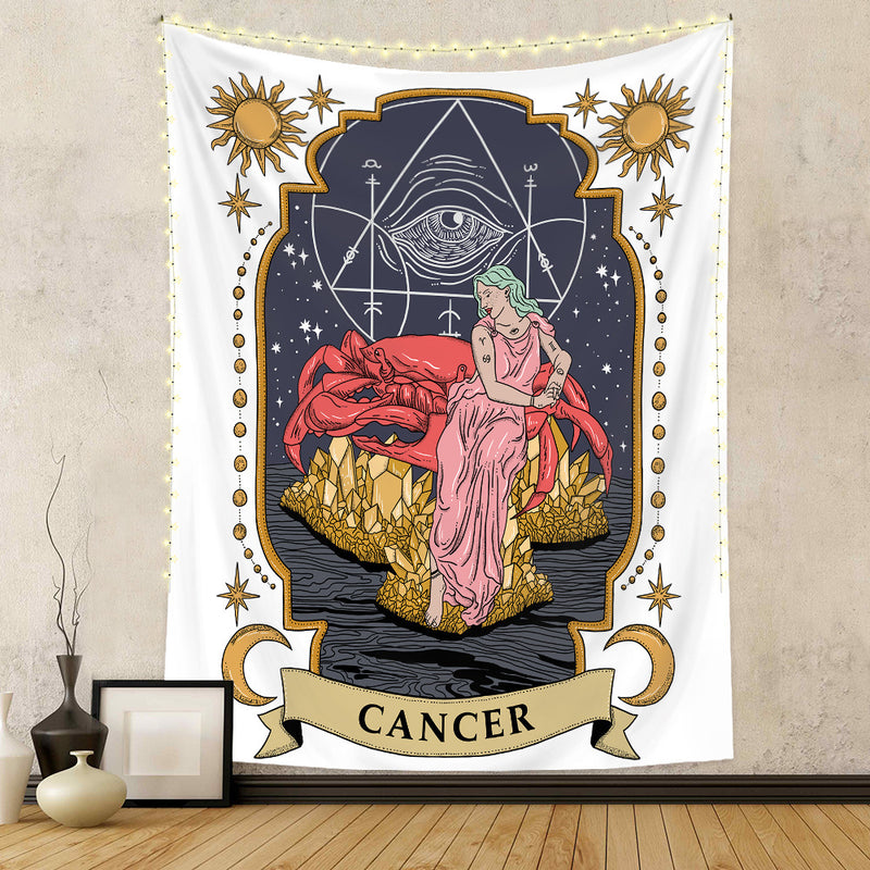 Twelve Constellation Tapestry Skull Tapestry Tarot Tapestry