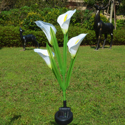 Lámpara solar Calla Lotus Lámpara de paisaje 4LED