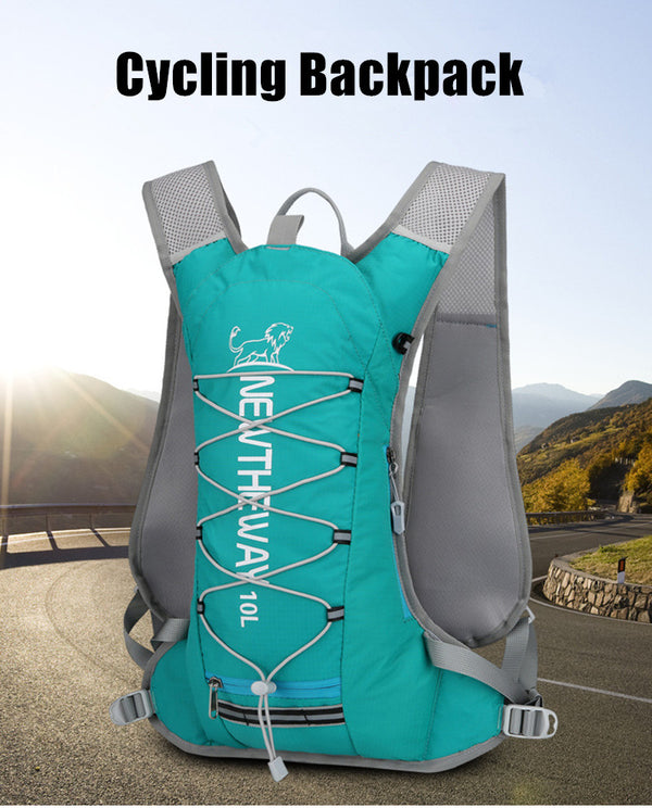 Mochila de ciclismo de 10L, deportes al aire libre, correr, acampar, bolsa de agua, almacenamiento, mochila ultraligera para senderismo y bicicleta