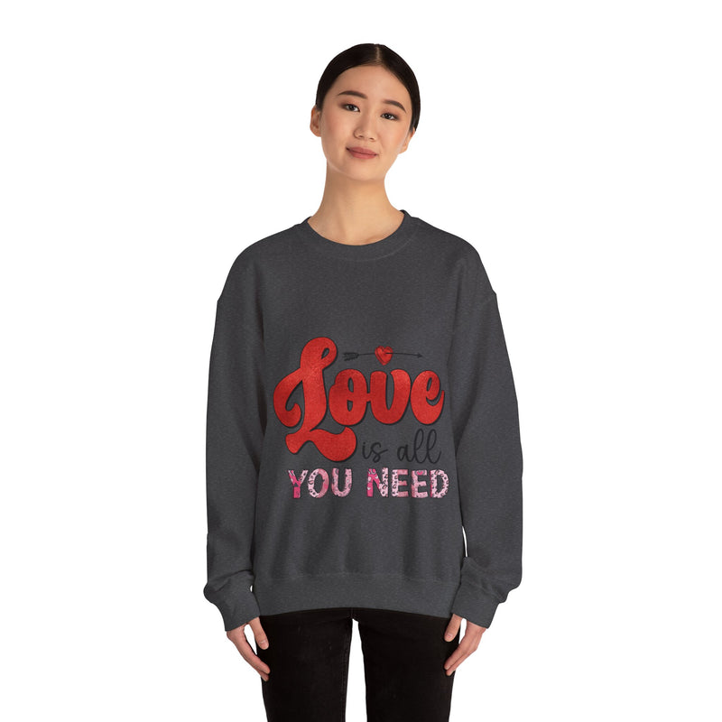 Love Is All You Need - Unisex Heavy Blend™ Crewneck Sweatshirt