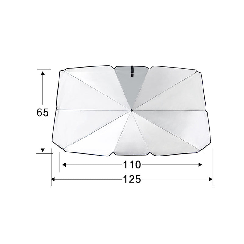 Parasol para coche, tipo paraguas, sombreado, refrigeración, parabrisas, vehículo