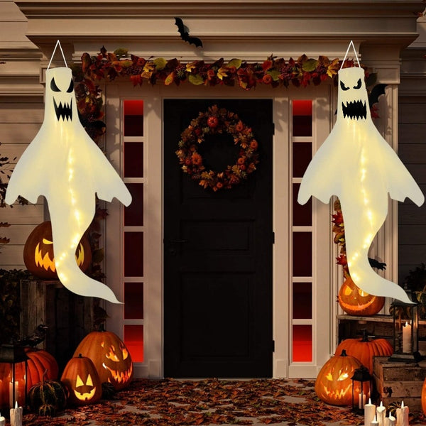 Decoración de Halloween, secador de pelo fantasma, accesorios de diseño para el lugar