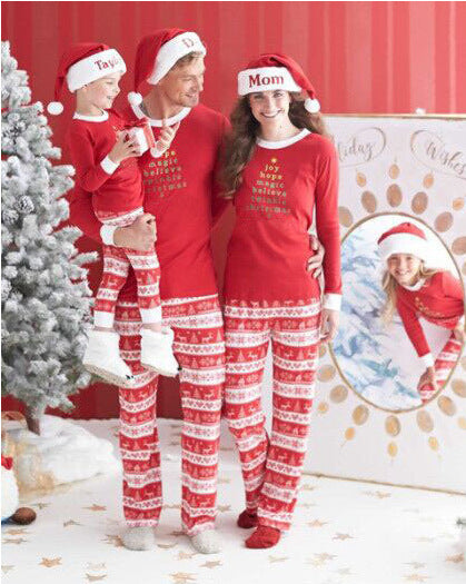 Fashionable Simple Printed Christmas Parent-child Wear