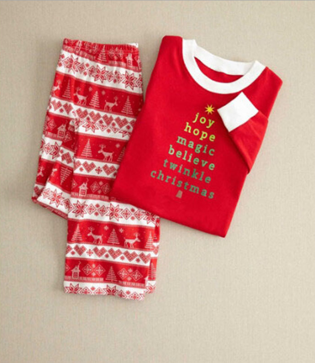 Fashionable Simple Printed Christmas Parent-child Wear