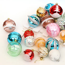 Bola navideña, bola brillante, 6cm24, adornos navideños, árbol de Navidad, decoración del árbol de Navidad