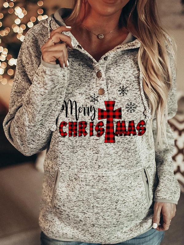 Nuevo Jersey estampado navideño para mujer