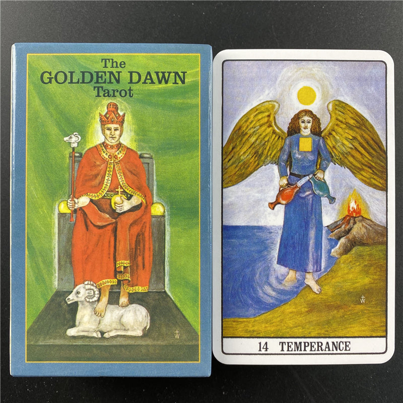 Cartas de oráculo del Tarot del Amanecer Dorado, versión en inglés, cartas de juego de escritorio para entretenimiento y fiestas