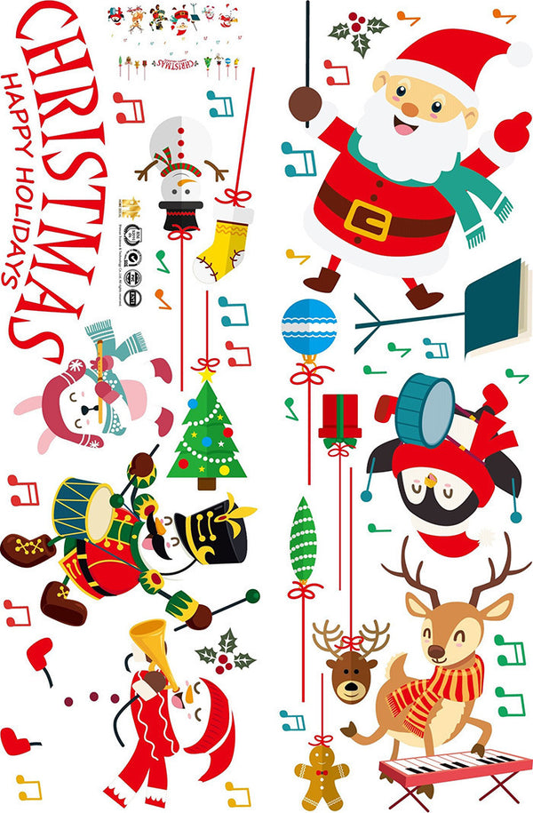 Creative Christmas Concert Decoration Wall Sticker