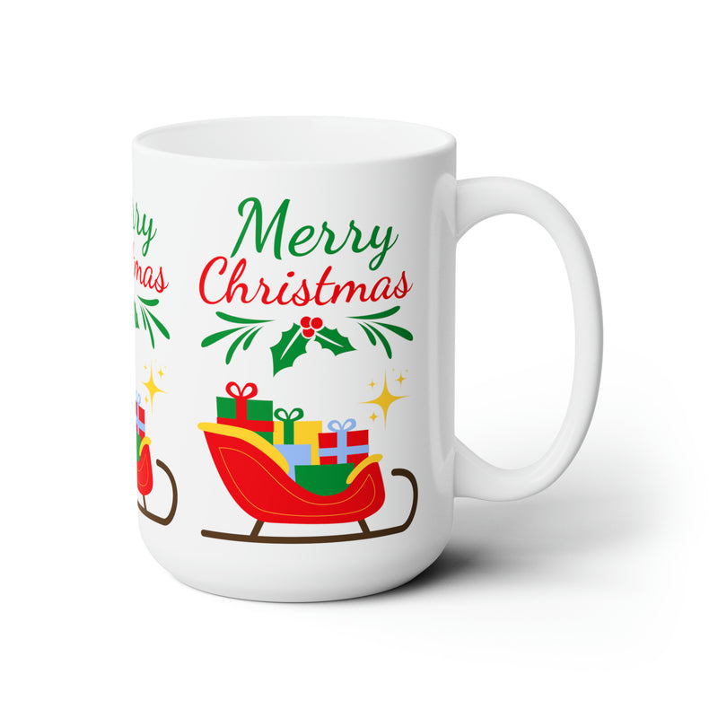 Taza de Cerámica 15oz - Trineo de Papá Noel