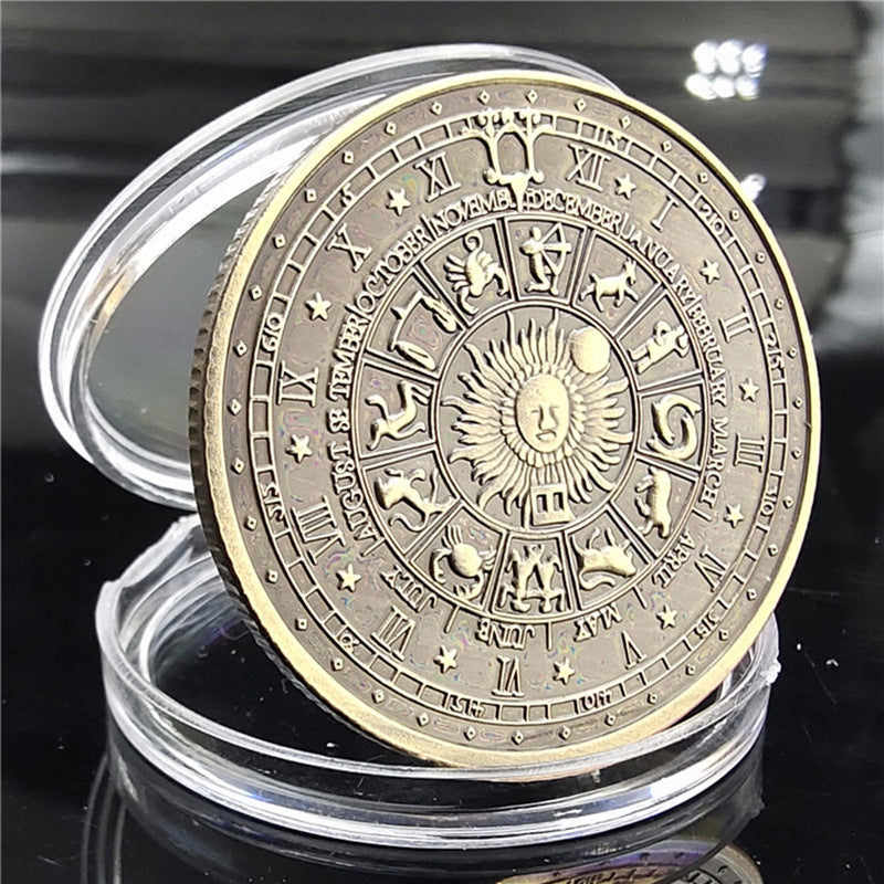 Moneda Conmemorativa de Bronce del Tarot Euroamericano