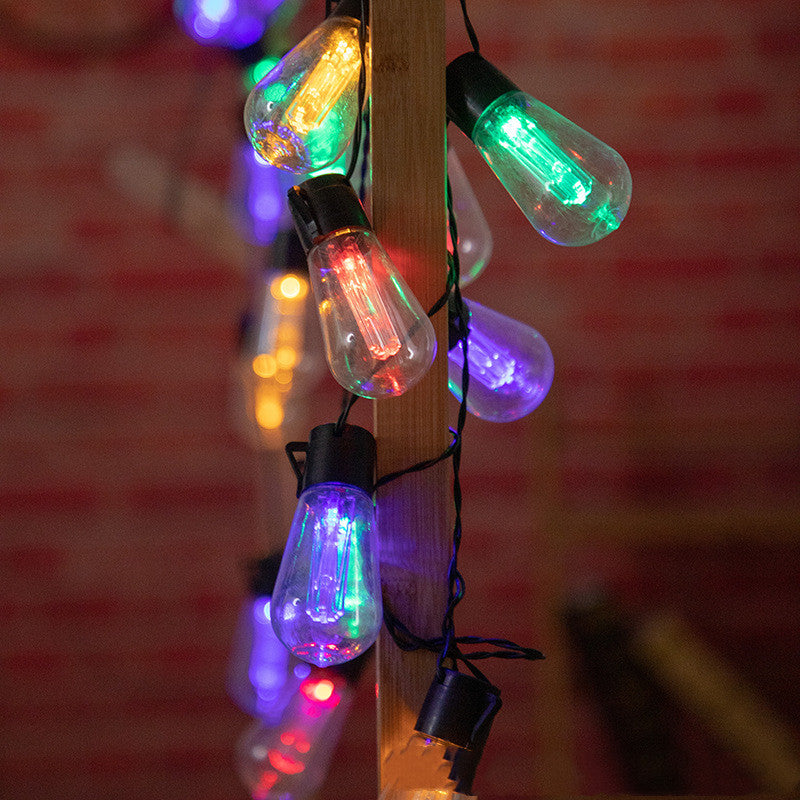 Luces solares de decoración de bodas y jardín al aire libre con bombilla de gota de agua