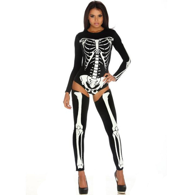 Disfraz de Halloween Cosplay Calavera Zombie Uniforme