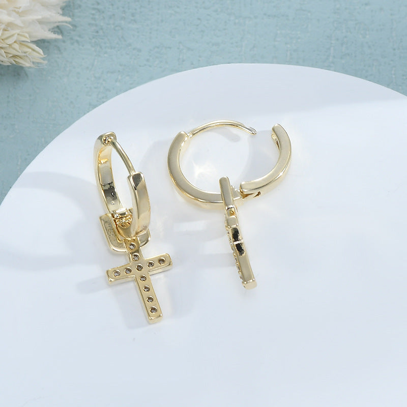 Women's High-grade Zircon Ear Studs