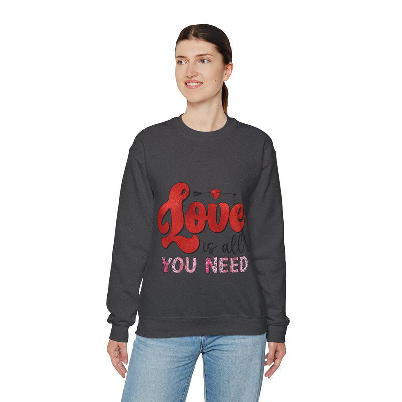 Love Is All You Need - Unisex Heavy Blend™ Crewneck Sweatshirt