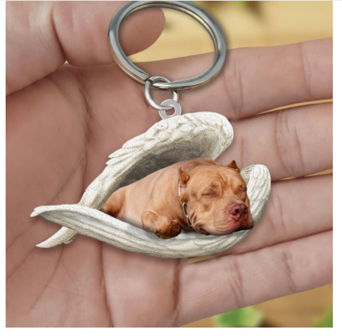 Creative Fashion Cute Dog-shaped Acrylic Keychain