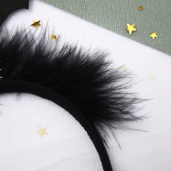 Halloween Black Bat Funny Headband