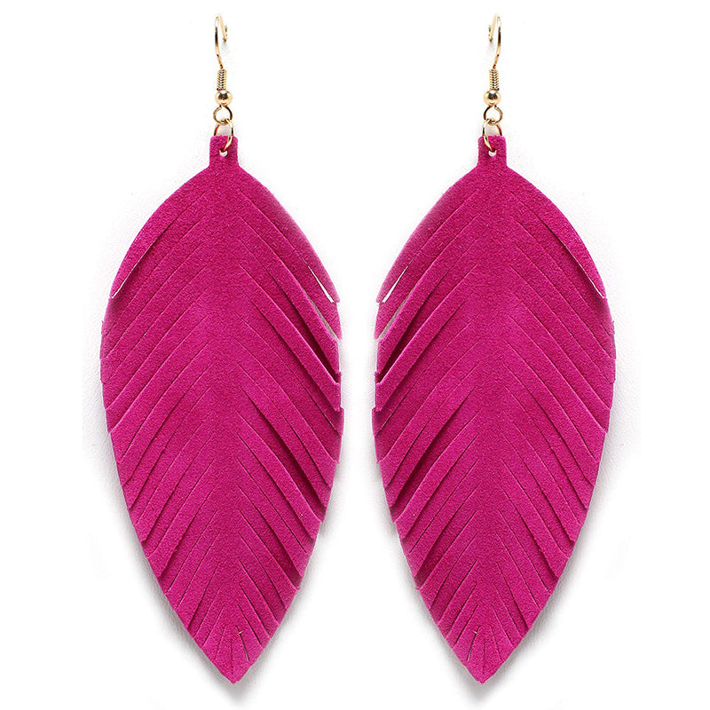 Conjunto de aretes geométricos de color rojo rosa para mujer