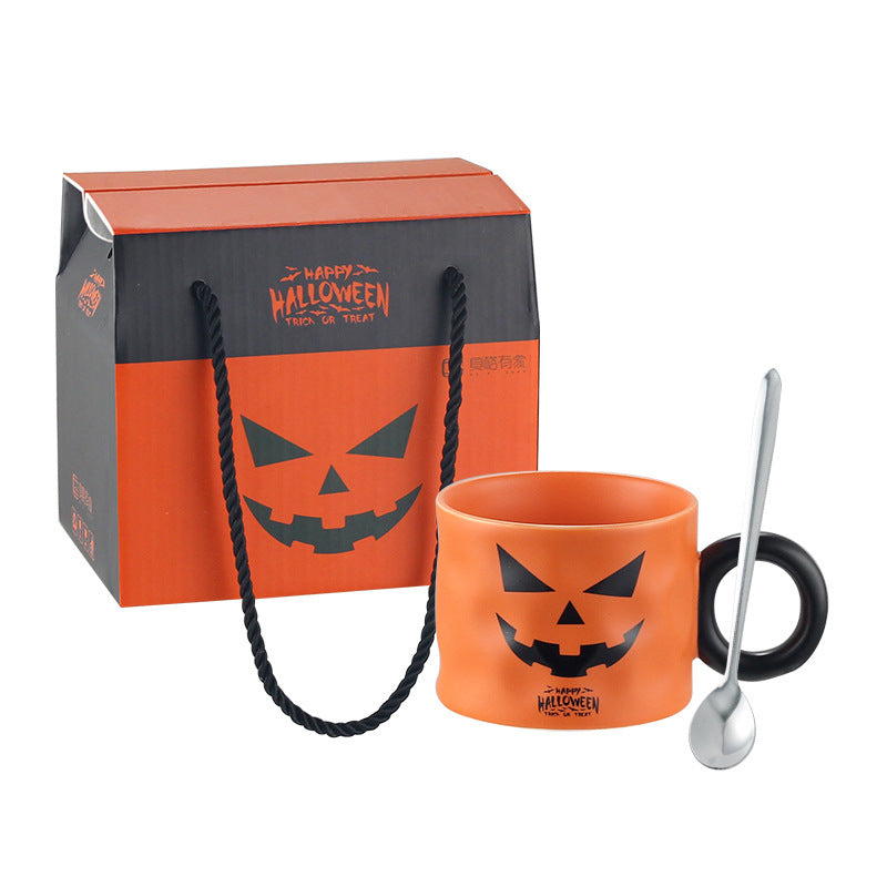 Taza de cerámica de la taza de la calabaza del regalo de Halloween