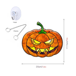 Decoraciones colgantes acrílicas de fantasma de murciélago de calabaza de Halloween