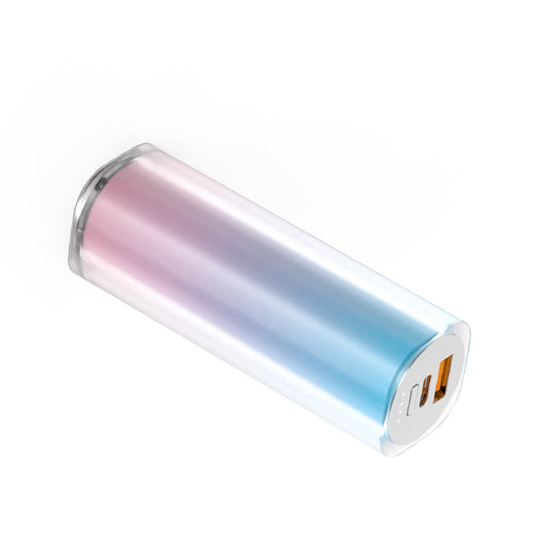 Mini lápiz labial portátil de color degradado Power Bank