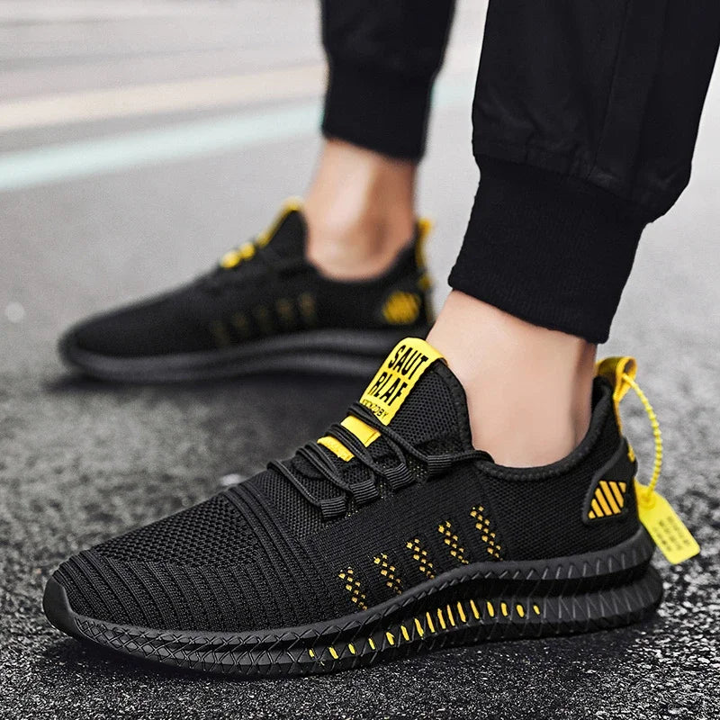 Trendy Sneakers Men 2023 Fashion Mesh Men's Casual Shoes Lightweight Vulcanize Shoes Man Walking Sneakers Zapatillas Hombre