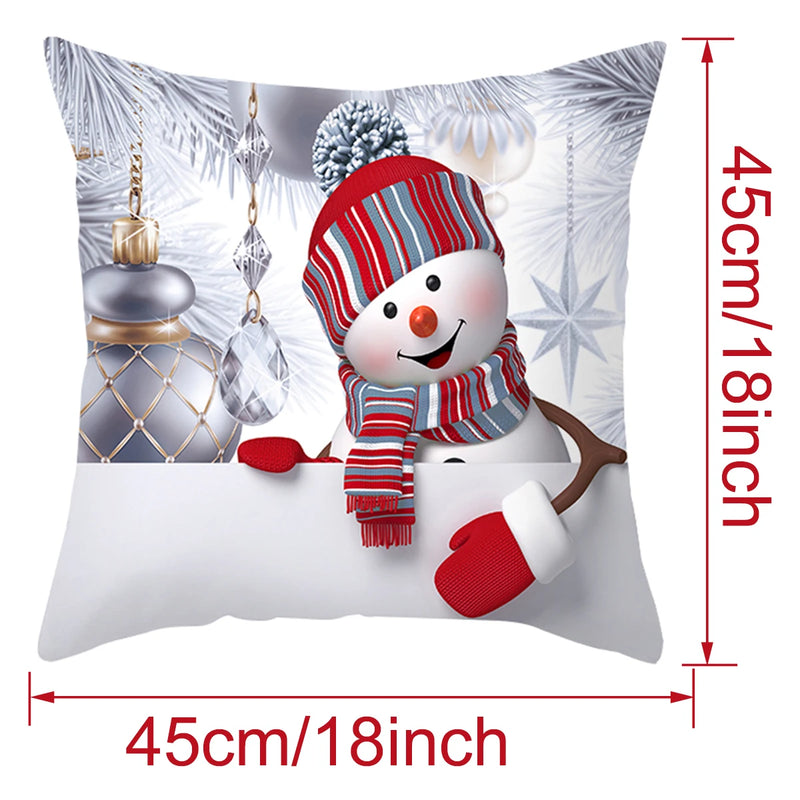 Christmas Snowman Pillowcase Christmas Decorations Navidad 2022 Christmas Gifts Christmas Ornaments New Year 2023