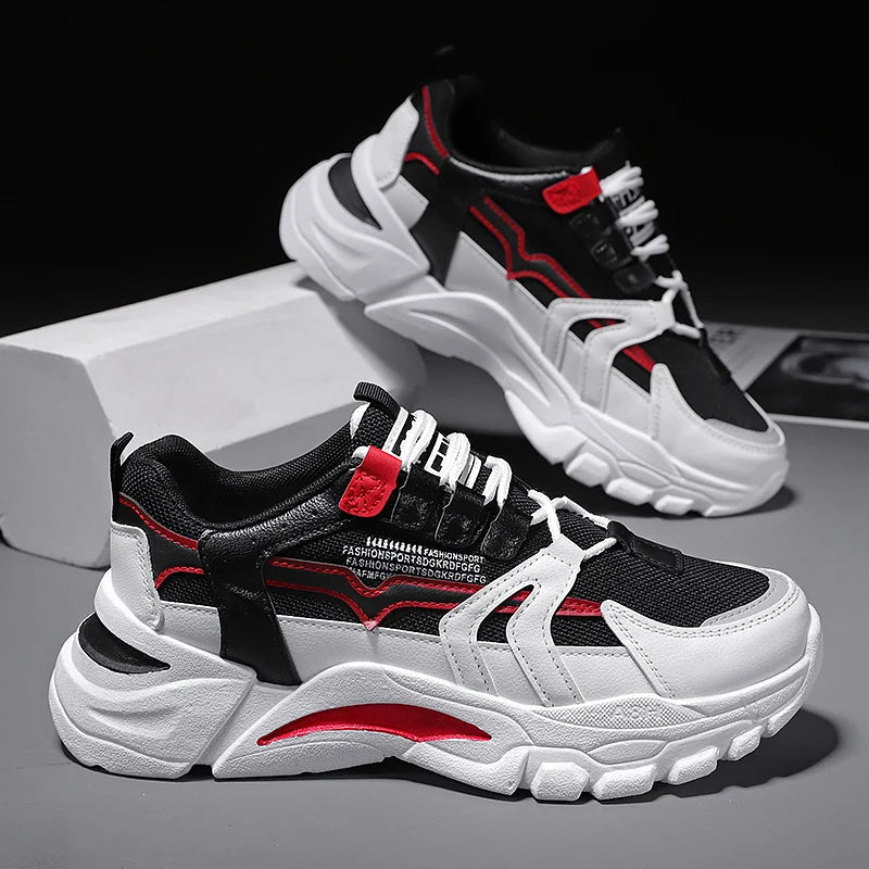 Men's Shoes Height Increasing Comfortable Men's Casual Shoes Anti-slip Waterproof Men's New Style Student Shoes