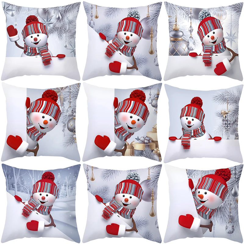 Christmas Snowman Pillowcase Christmas Decorations Navidad 2022 Christmas Gifts Christmas Ornaments New Year 2023