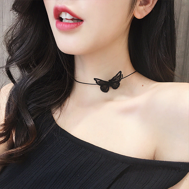 New Fashion Trending Cold Style Personalized Bow Sweet Geometry Necklace