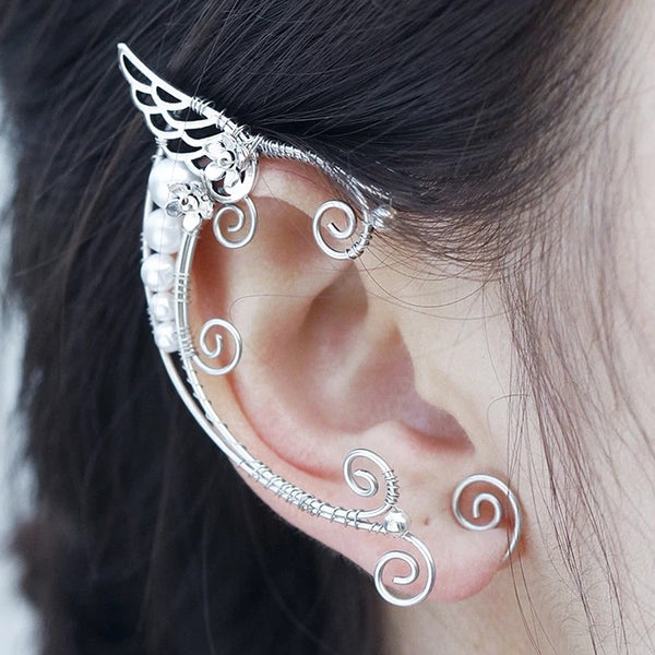Angel Wings Fairy Earrings Female Ear Clip Without Pierced Ears