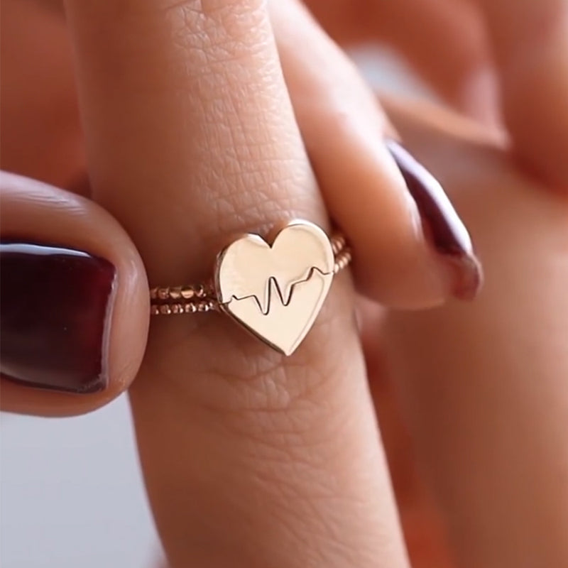 Anillo de moda versátil Amor Parejas Empalme