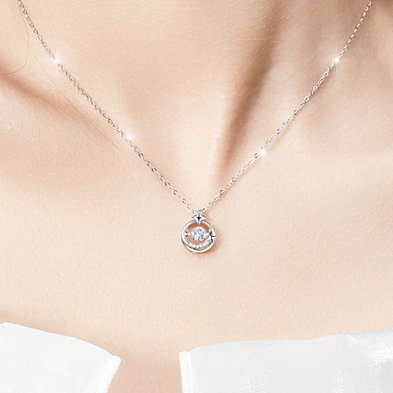 Women's Fashion Simple Smart Ring Pendant Necklace