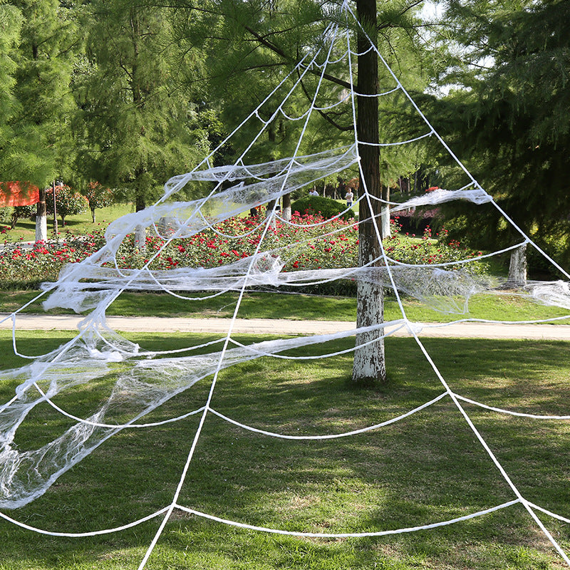 Decoración De Ambiente Navideño De Tela De Araña Triangular