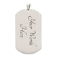 Dog Tag - Serenity Prayer