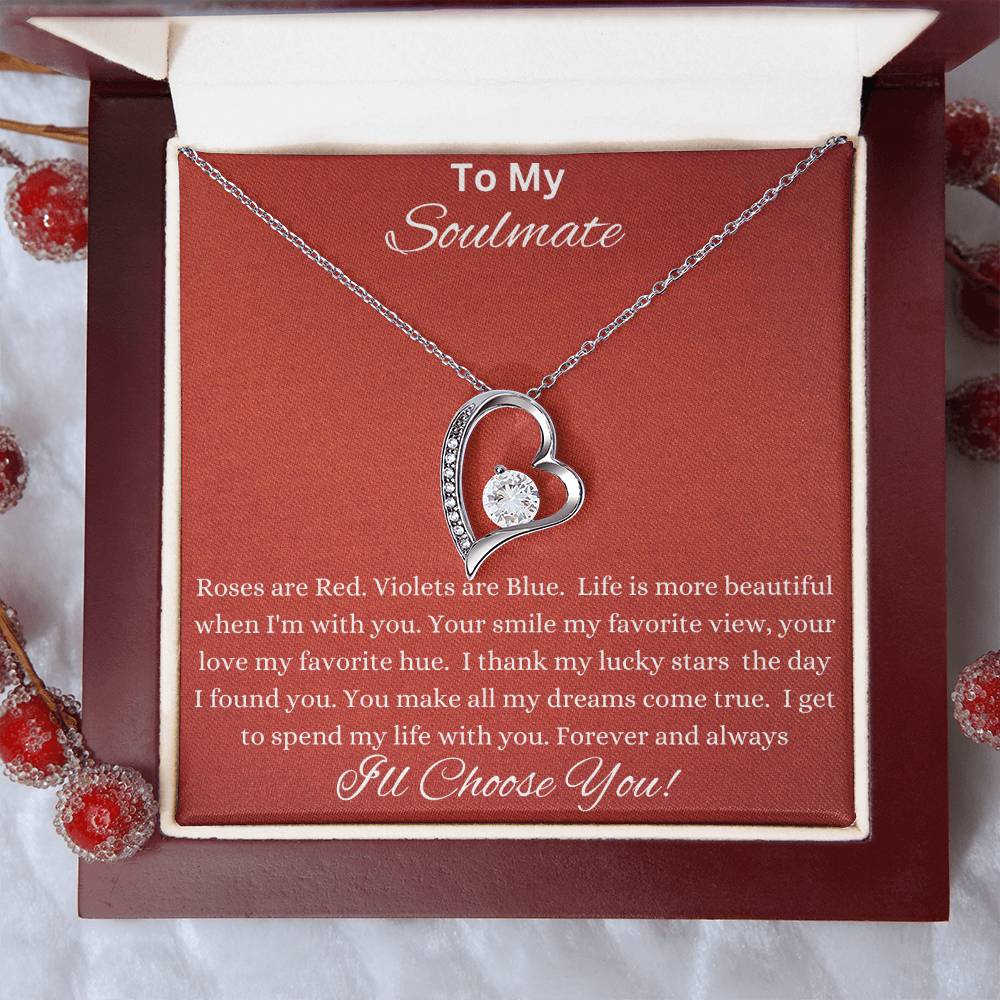 To My Soulmate Necklace For Women, 