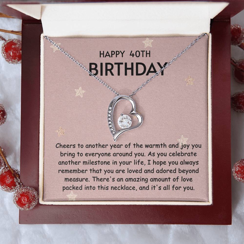 Forever Love Necklace - 40th Birthday #18