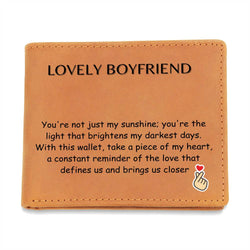 Graphic Leather Wallet - You Are My Sunshine Boyfriend