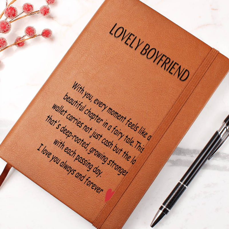 Engraved Journal - Every Moment Lovely Boyfriend