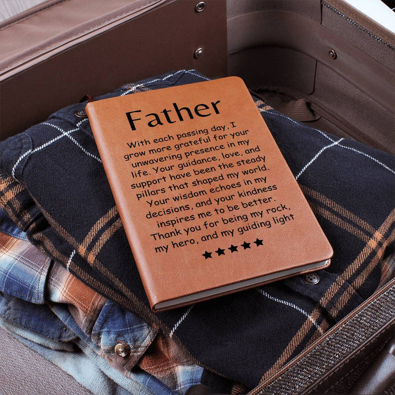 Engraved Journal - Guidance, Love and Support Dad